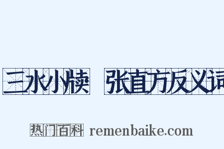 三水小牍·张直方反义词是什么意思的图片